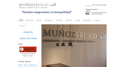 Desktop Screenshot of munozfresco.com